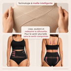 Culotte gainante sans coutures à taille haute et effet ventre plat