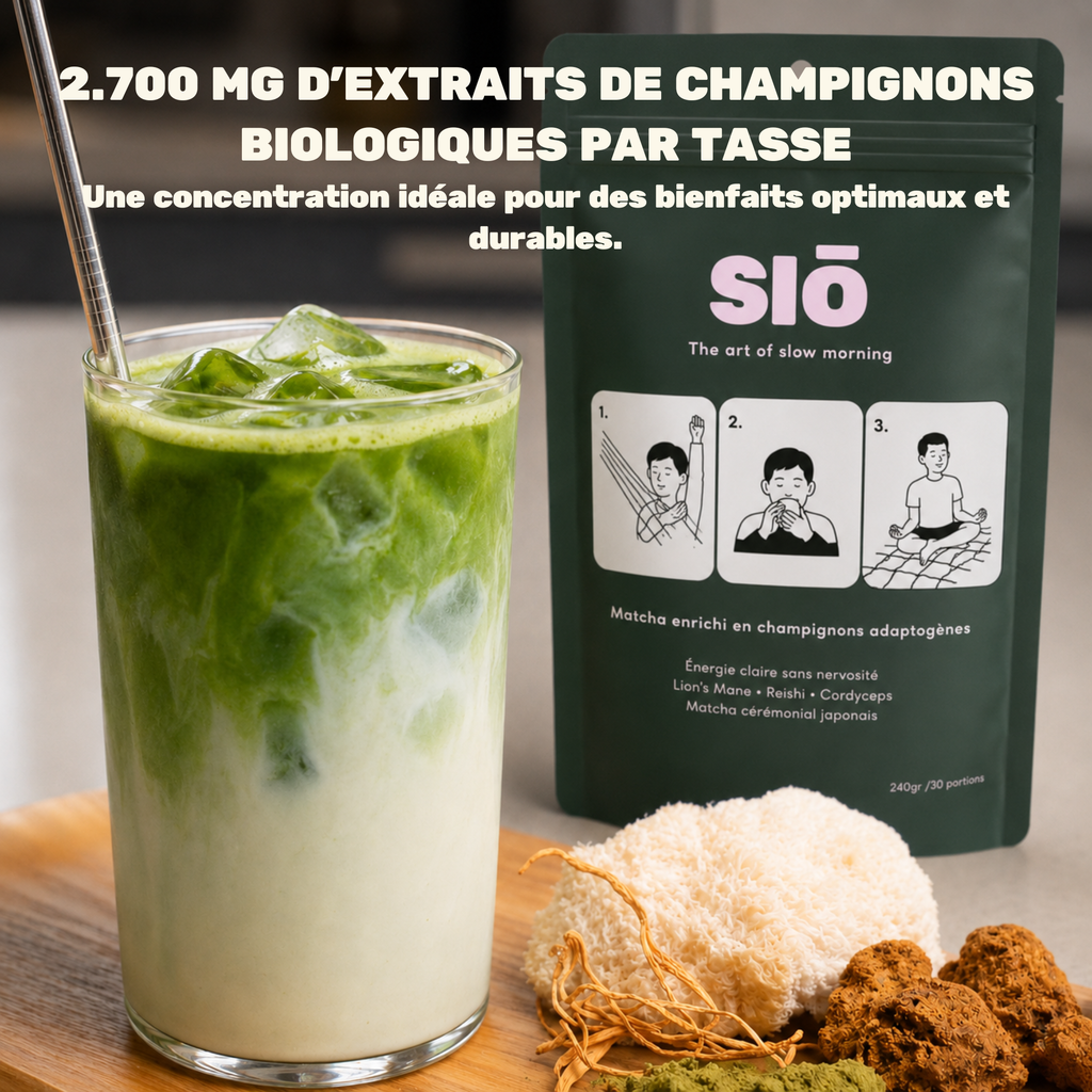 MATCHA ADAPTOGENE- Énergie et concentration durable, sans nervosité ni inconfort
