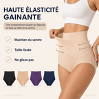 Culotte gainante sans coutures à taille haute et effet ventre plat