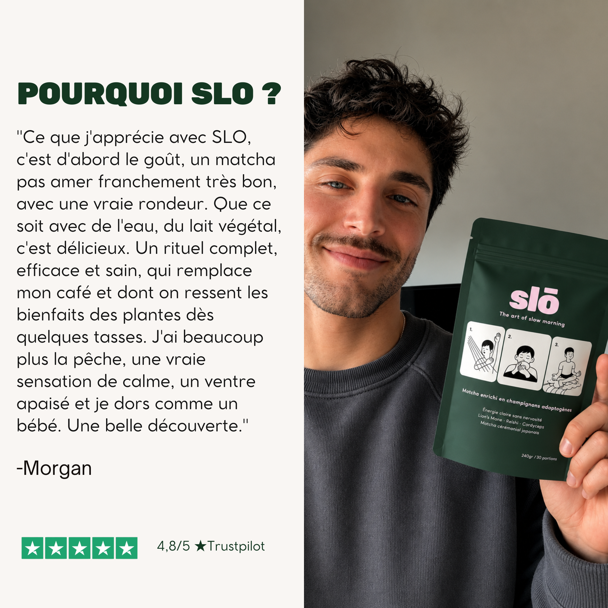 MATCHA ADAPTOGENE- Énergie et concentration durable, sans nervosité ni inconfort