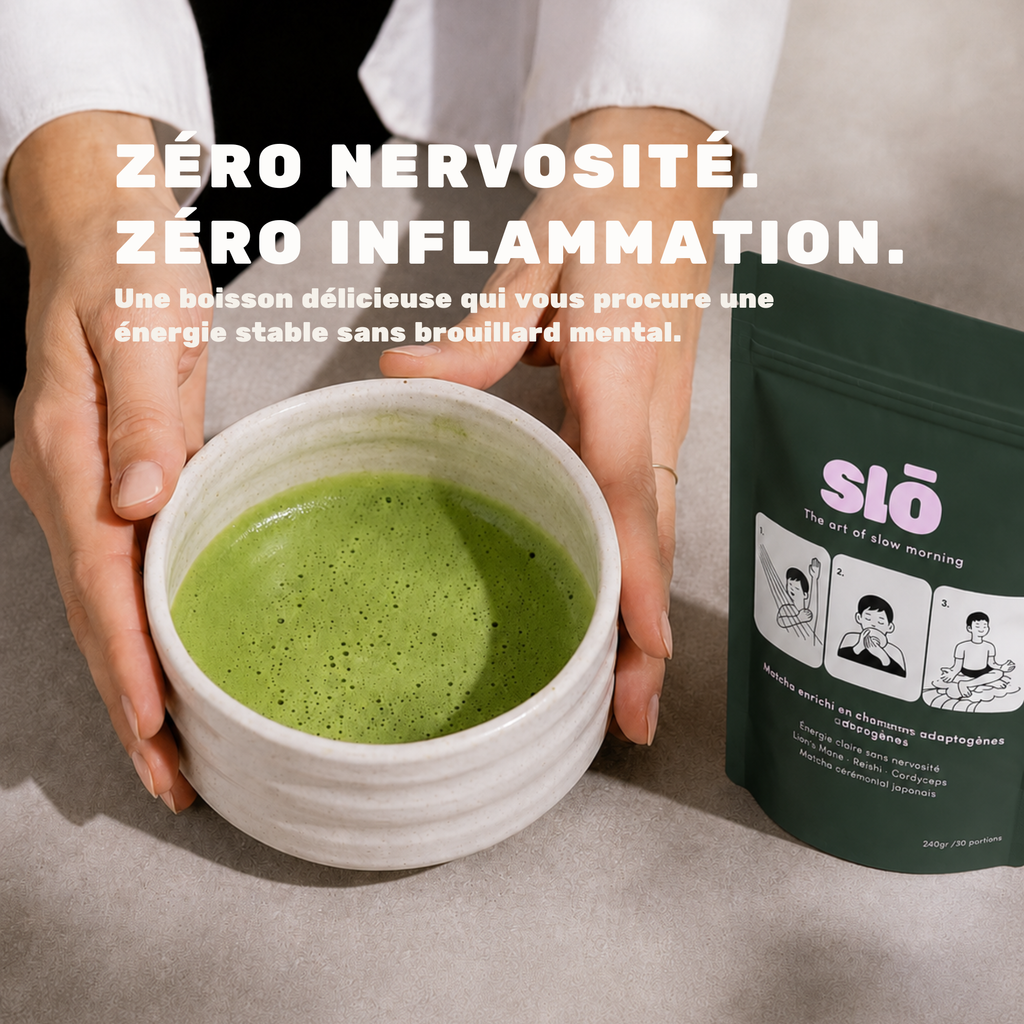 MATCHA ADAPTOGENE- Énergie et concentration durable, sans nervosité ni inconfort