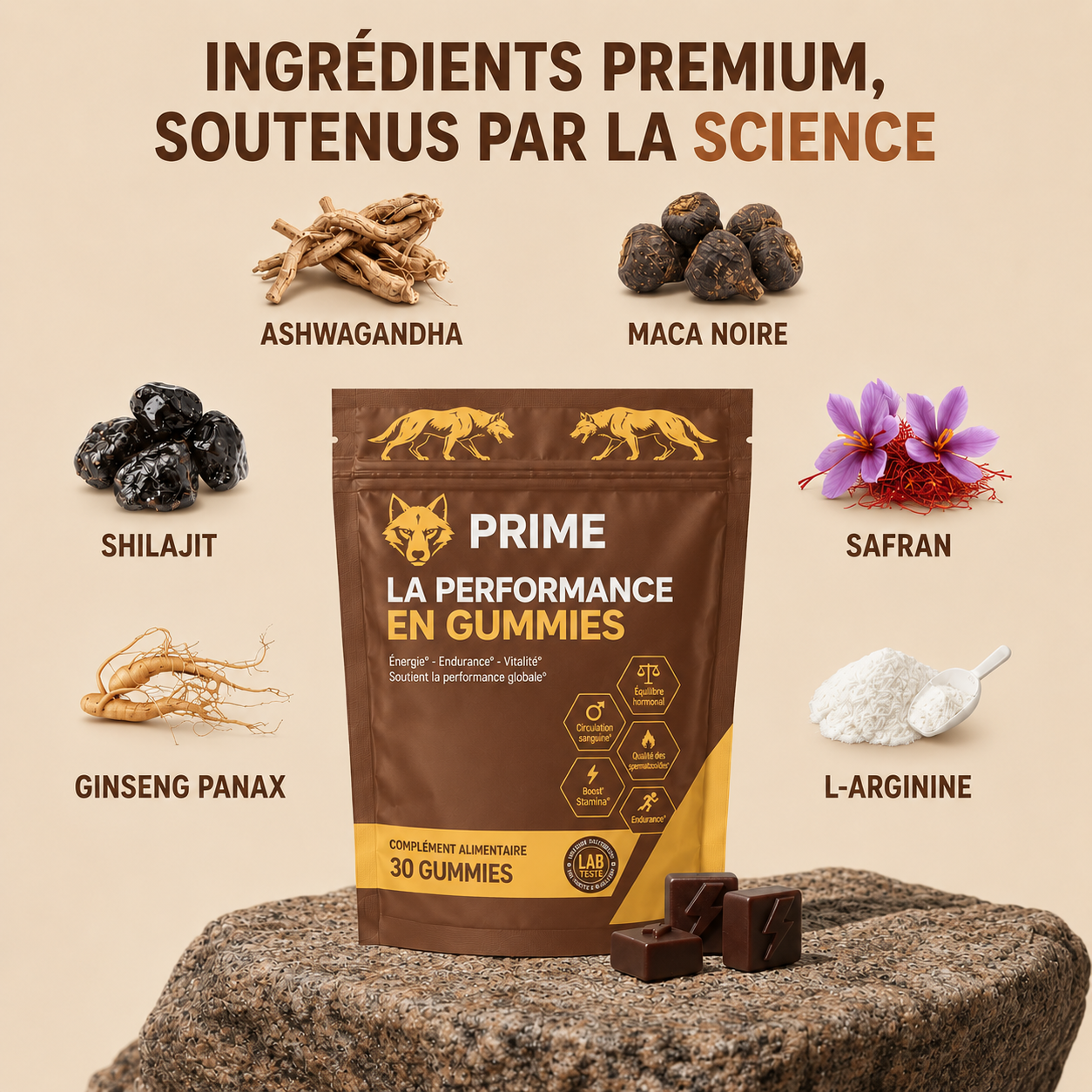 60 Gummies Prime Performance+ (2 Sachets)