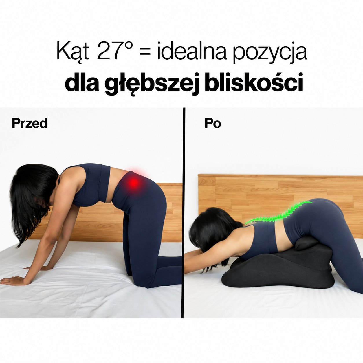 Poduszka wspomagająca intymność | Wygoda w każdej pozycji