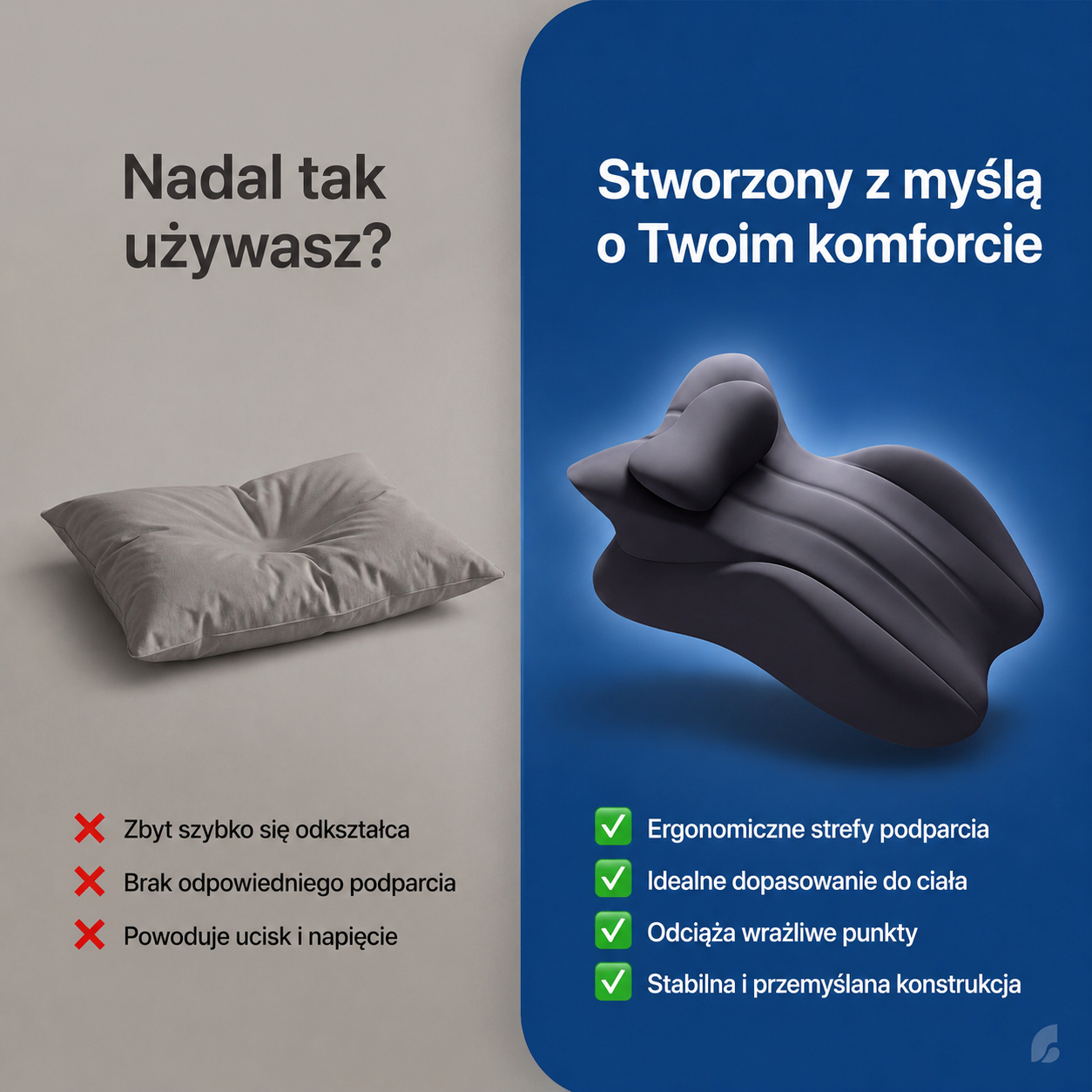 Poduszka wspomagająca intymność | Wygoda w każdej pozycji