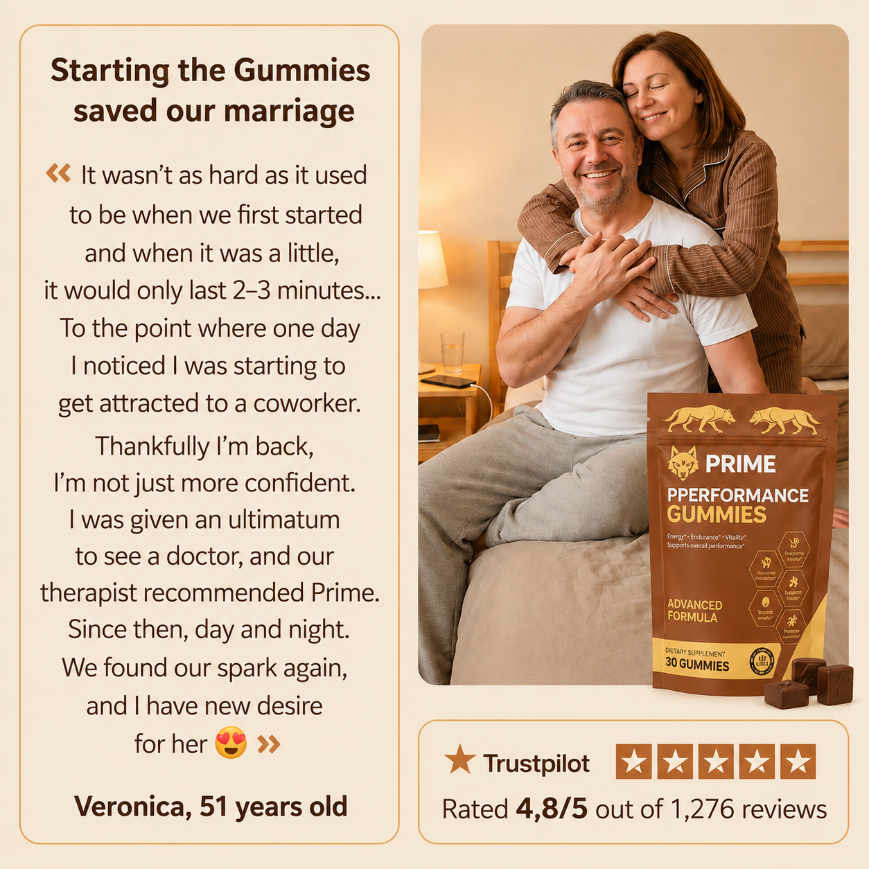 Prime Performance+ Gummies (2 confezioni - 60 gummies)
