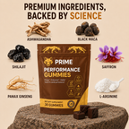 Prime Performance+ Gummies (2 confezioni - 60 gummies)