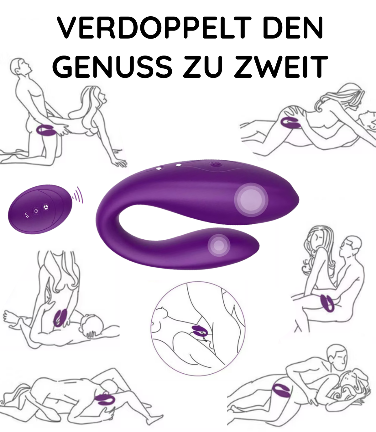 Paar-Vibrator | Eure Lieblingsstellungen, nur noch intensiver