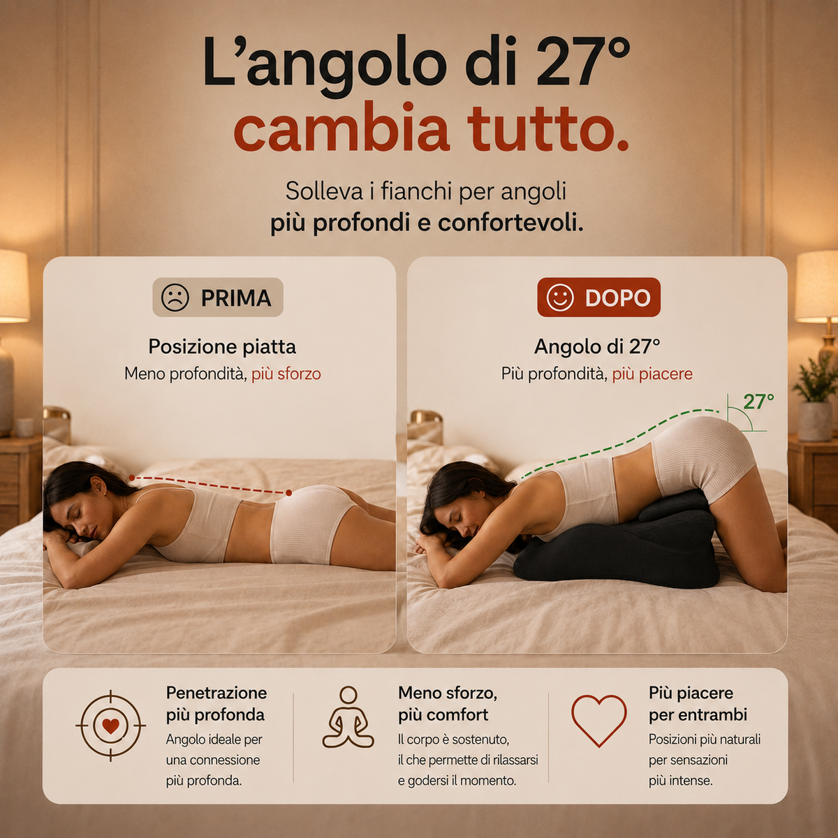 Cuscino Di Supporto Intimo | Comfort In Ogni Posizione