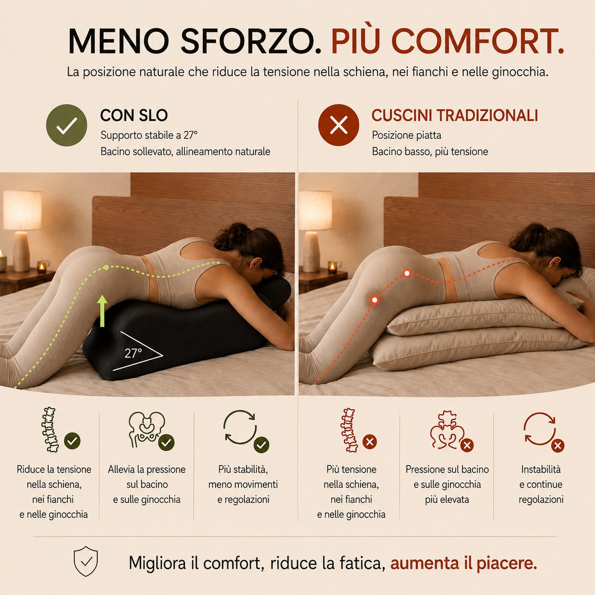 Cuscino Di Supporto Intimo | Comfort In Ogni Posizione