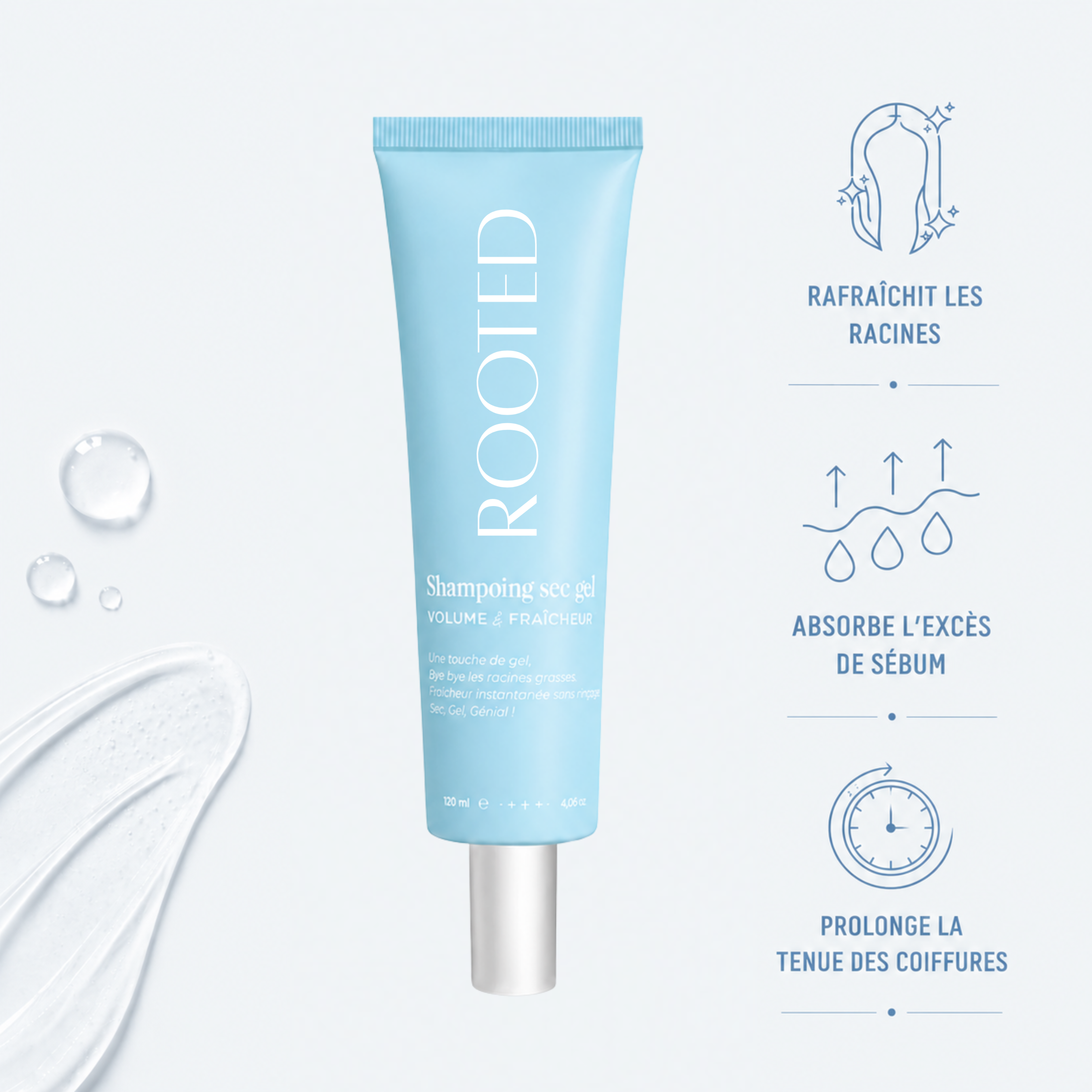 Shampoing sec gel